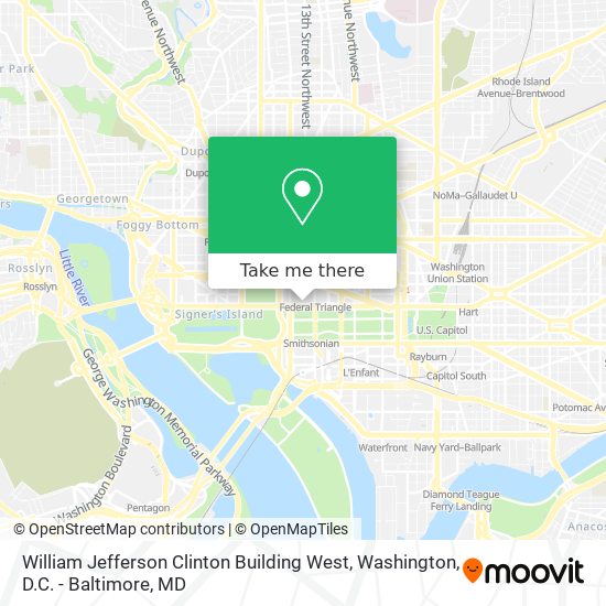 William Jefferson Clinton Building West map