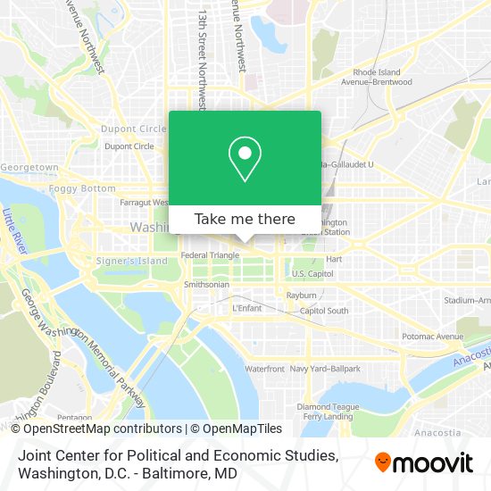 Mapa de Joint Center for Political and Economic Studies