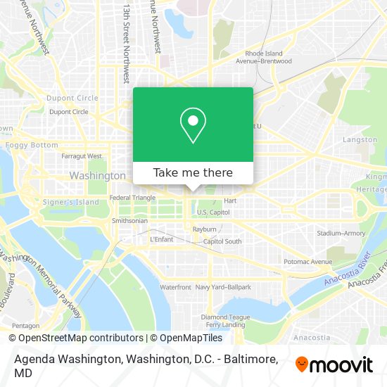 Mapa de Agenda Washington