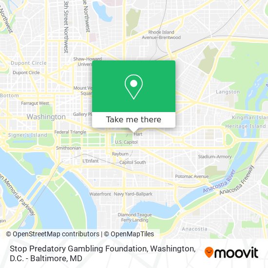 Stop Predatory Gambling Foundation map