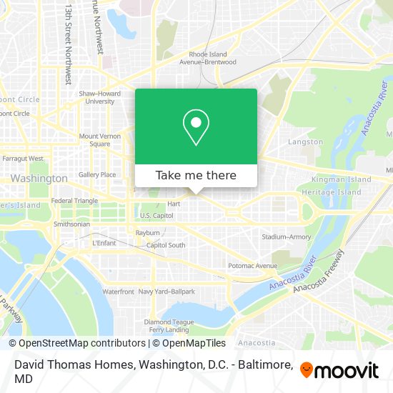 Mapa de David Thomas Homes