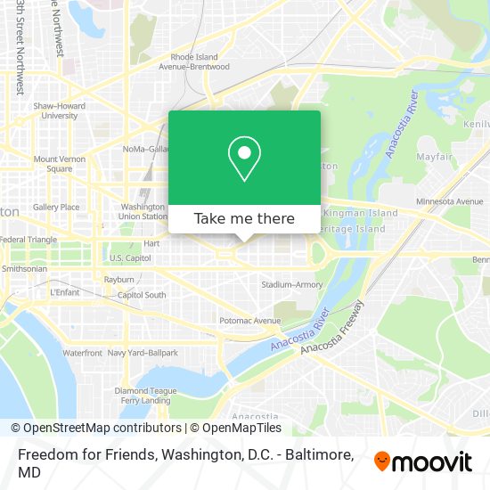 Freedom for Friends map