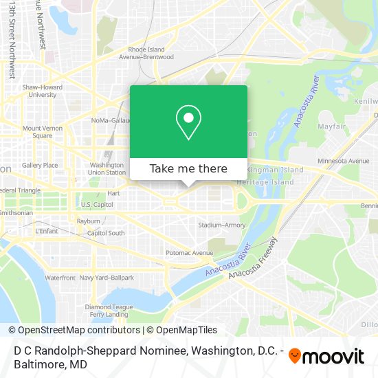 D C Randolph-Sheppard Nominee map