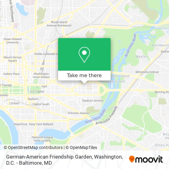 Mapa de German-American Friendship Garden