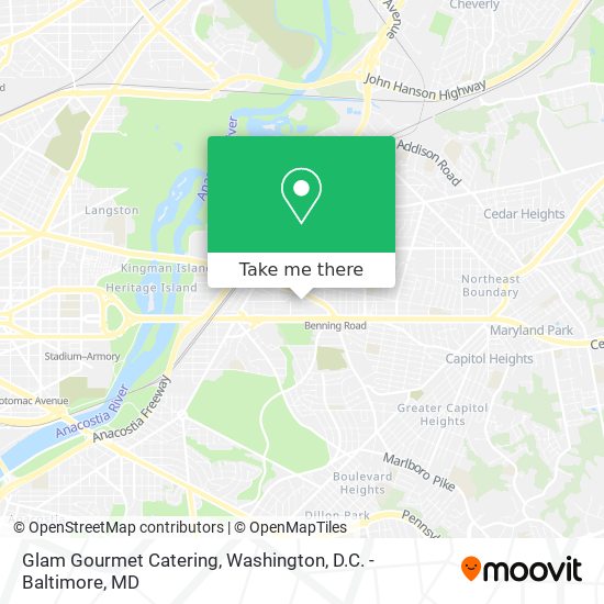 Glam Gourmet Catering map