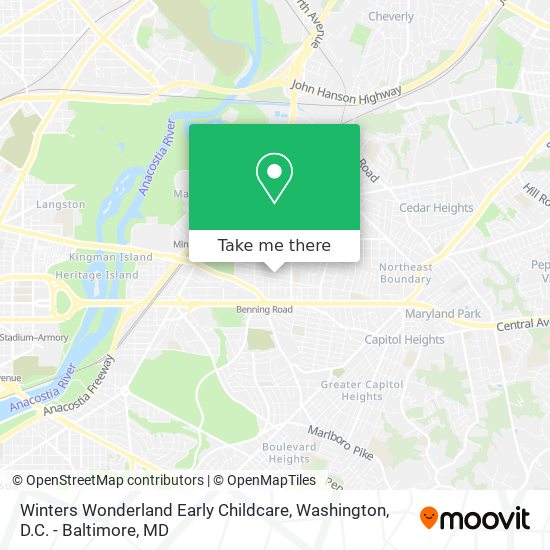 Winters Wonderland Early Childcare map