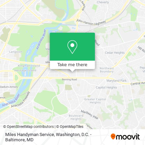 Miles Handyman Service map