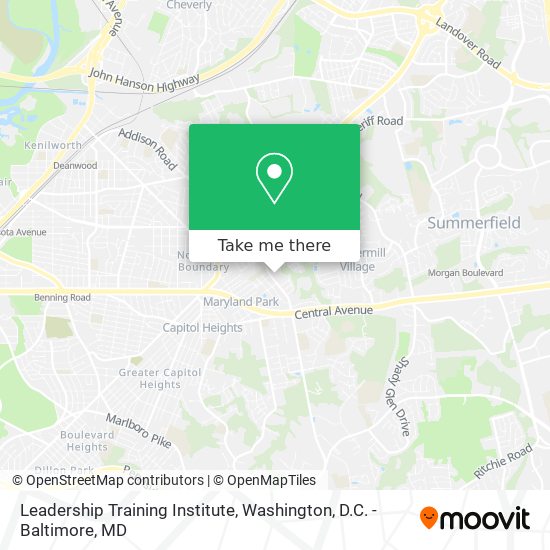 Leadership Training Institute map