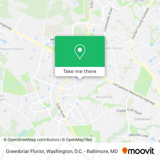 Greenbriar Florist map