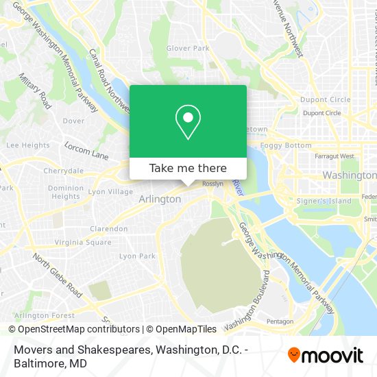Mapa de Movers and Shakespeares