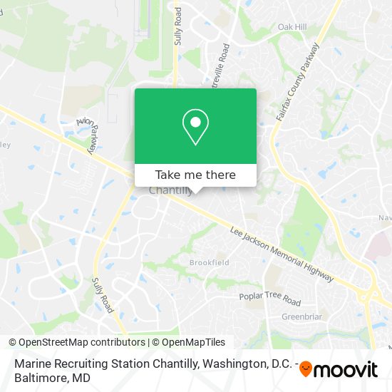 Mapa de Marine Recruiting Station Chantilly