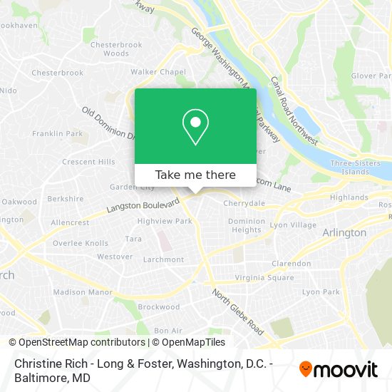 Mapa de Christine Rich - Long & Foster