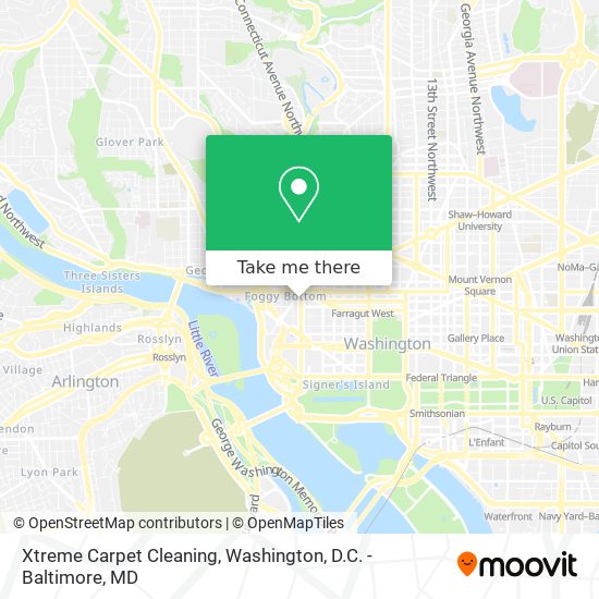 Xtreme Carpet Cleaning map