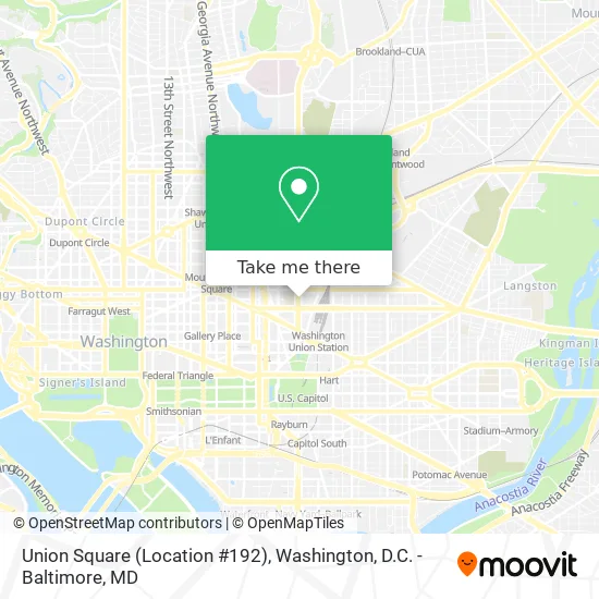 Union Square (Location #192) map