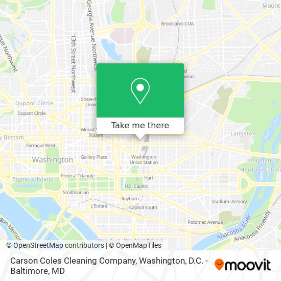 Mapa de Carson Coles Cleaning Company