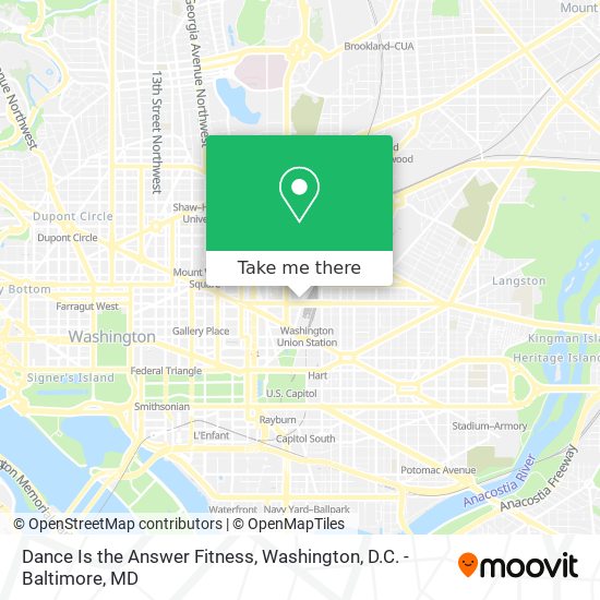 Dance Is the Answer Fitness map