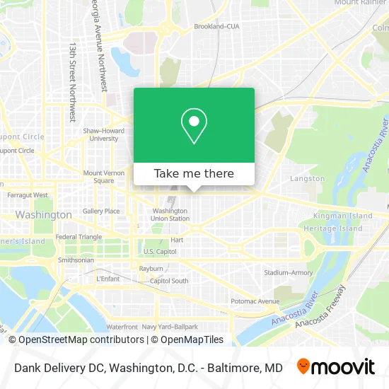 Mapa de Dank Delivery DC