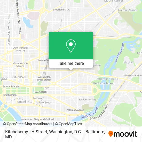 Kitchencray - H Street map