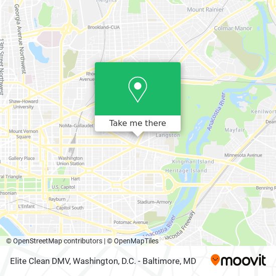 Mapa de Elite Clean DMV