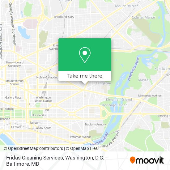 Fridas Cleaning Services map
