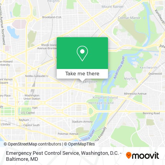 Emergency Pest Control Service map