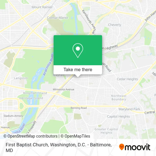 First Baptist Church map