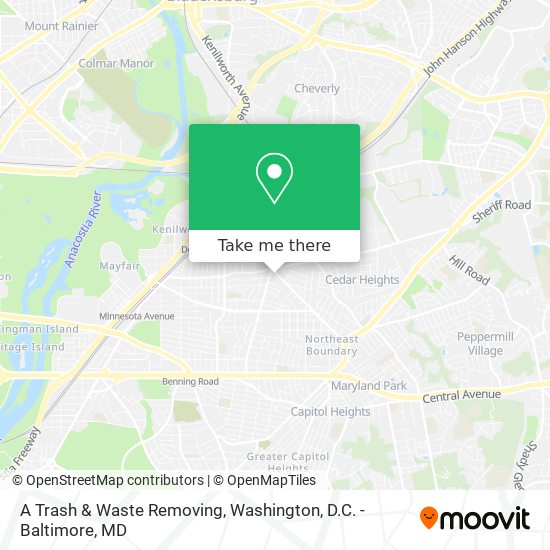 Mapa de A Trash & Waste Removing