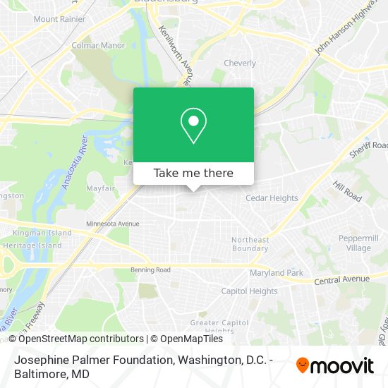 Mapa de Josephine Palmer Foundation