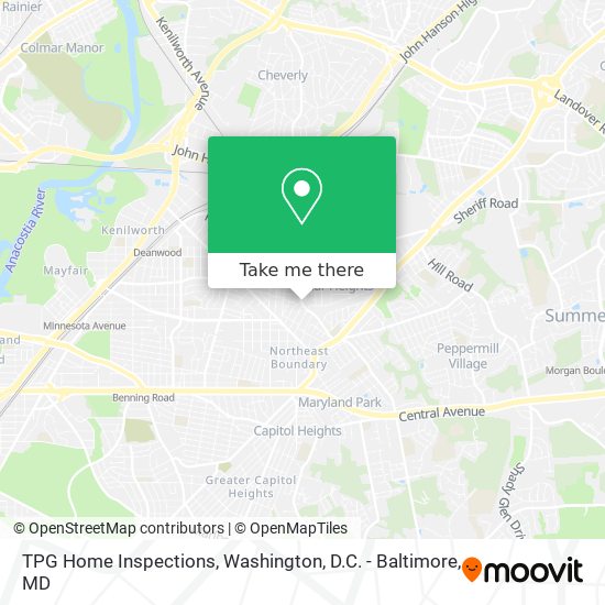 Mapa de TPG Home Inspections