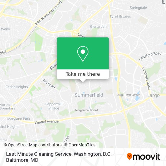 Last Minute Cleaning Service map