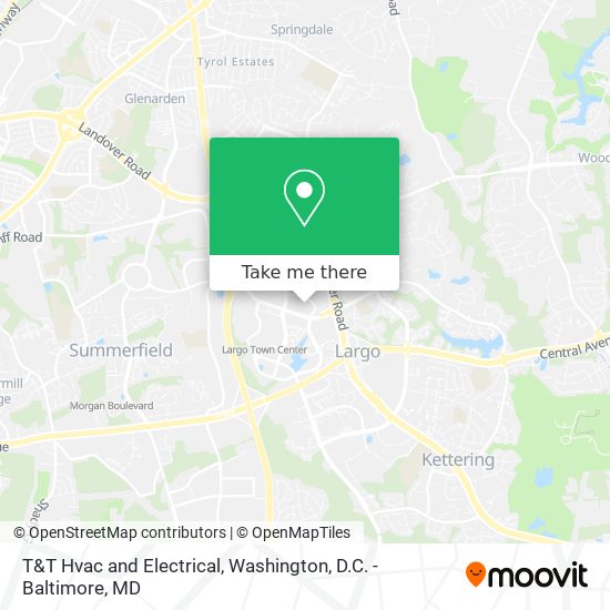 T&T Hvac and Electrical map