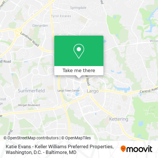 Mapa de Katie Evans - Keller Williams Preferred Properties