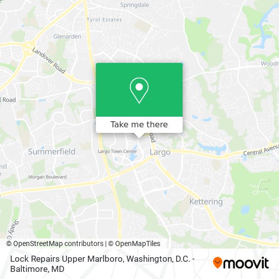 Mapa de Lock Repairs Upper Marlboro