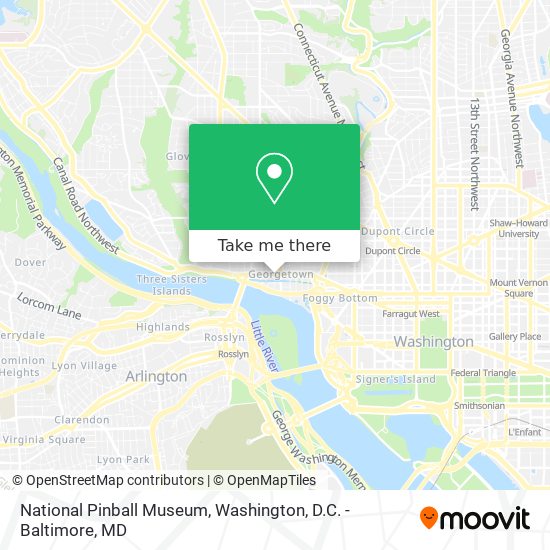 National Pinball Museum map