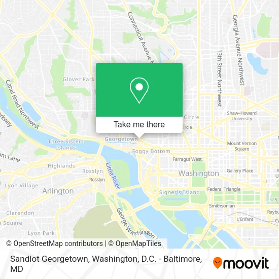 Mapa de Sandlot Georgetown