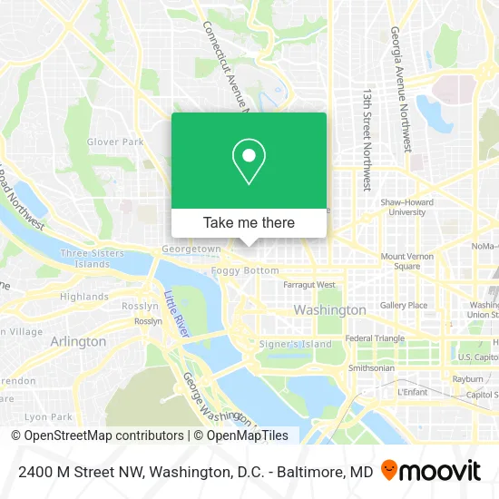 Mapa de 2400 M Street NW