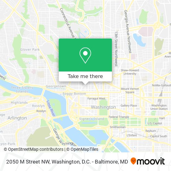 Mapa de 2050 M Street NW