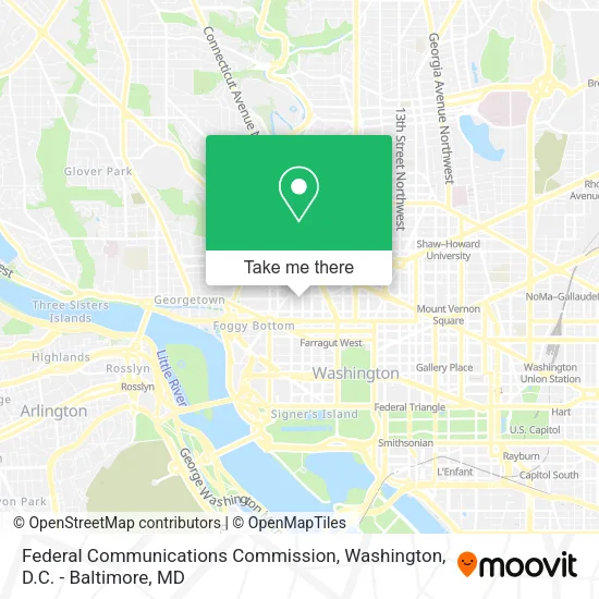 Mapa de Federal Communications Commission