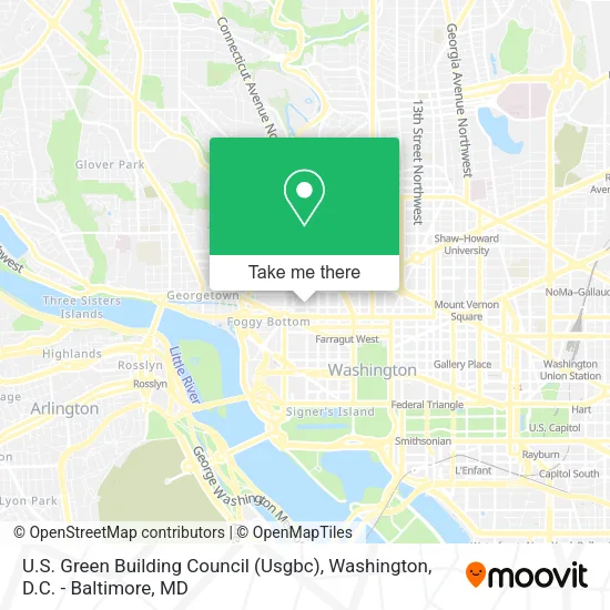 Mapa de U.S. Green Building Council (Usgbc)