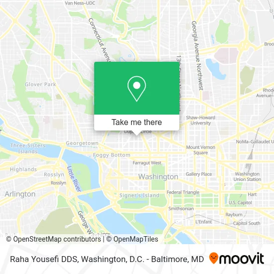 Raha Yousefi DDS map