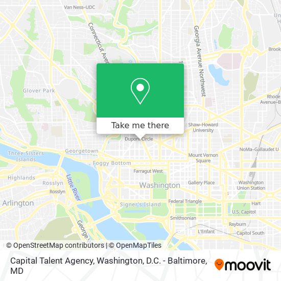 Capital Talent Agency map