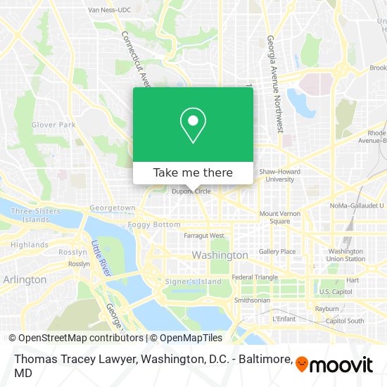 Mapa de Thomas Tracey Lawyer