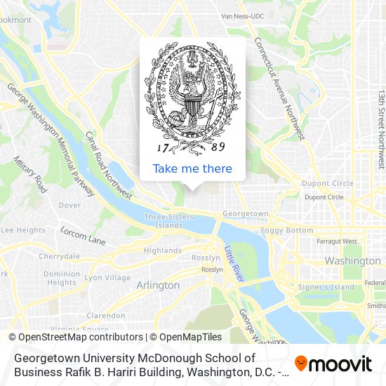 Georgetown University McDonough School of Business Rafik B. Hariri Building map
