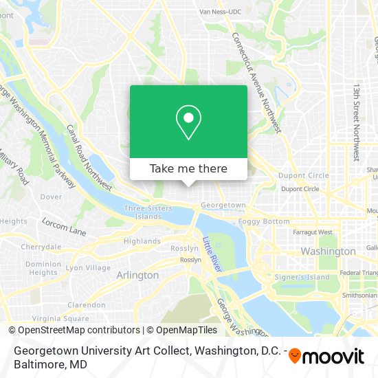 Mapa de Georgetown University Art Collect