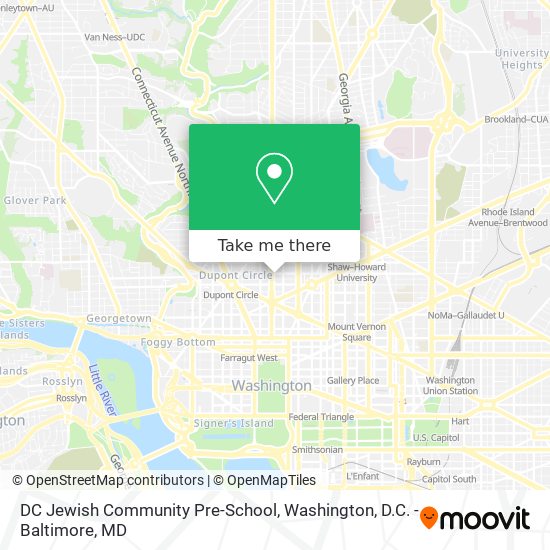 DC Jewish Community Pre-School map