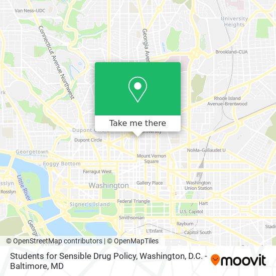 Mapa de Students for Sensible Drug Policy