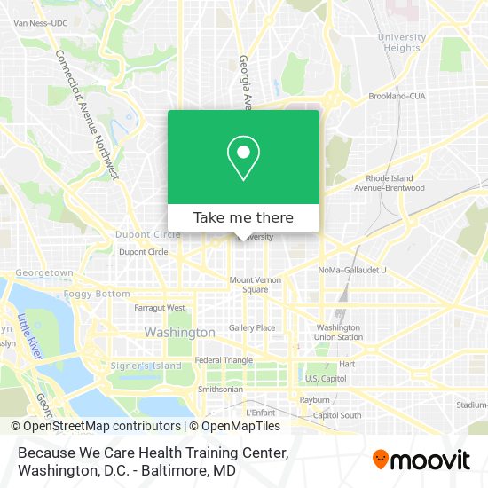 Mapa de Because We Care Health Training Center