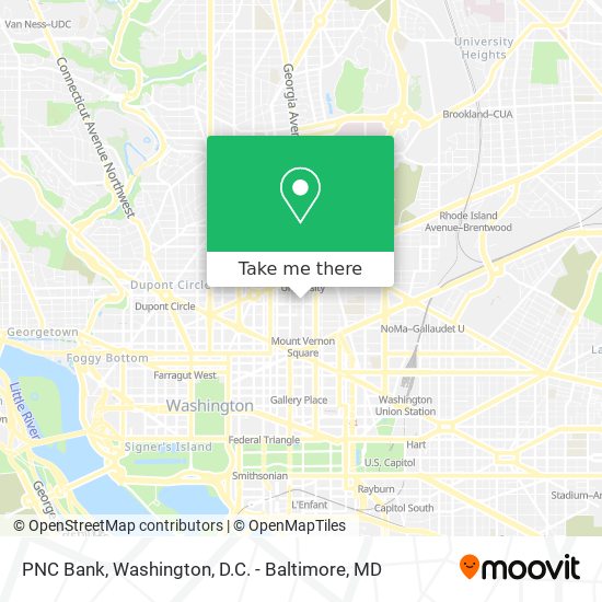 PNC Bank map