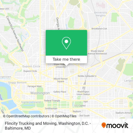 Mapa de Flincity Trucking and Moving