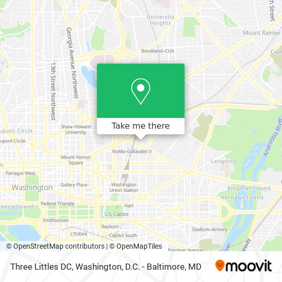 Mapa de Three Littles DC